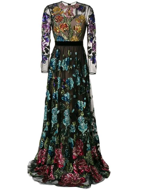 floral maxi dress with pockets gucci|gucci maxi dress net a porter.